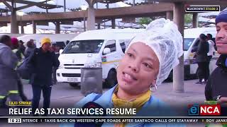 Relief as Cape Town taxi service resume [upl. by Briney]