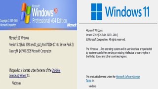 Installing Windows XP to Windows 11 23H2 Timelapse [upl. by Sevart360]