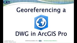 Georeferencing a DWG in ArcGIS Pro [upl. by Joelynn]