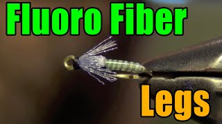 Making Fluoro Fibre Legs Easy  Fly Tying Basics For Beginners [upl. by Neibaf325]