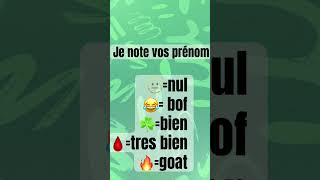 Je note vos prénom [upl. by Eshelman]