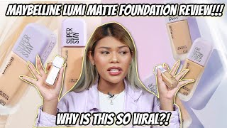 NEW MAYBELLINE LUMI MATTE FOUNDATION REVIEW FOR OILYSWEATY SKIN  FLASH TEST amp WEAR TEST [upl. by Kasper939]