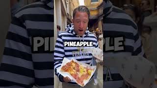 DAVE PORTNOY HAD A FIGHT OVER ORDERING A PINEAPPLE PIZZA😱 food funny daveportnoy pizza content [upl. by Faydra]