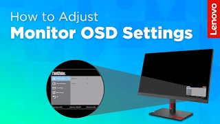 How to Adjust Monitor OSD Onscreen Display Settings [upl. by Bluefield]