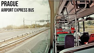 Prague Airport Express Bus  Experience The Full Journey [upl. by Braeunig748]