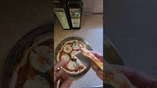 Newmans Own StoneFired Crust Margherita Pizza Review Part 4 foodshorts pizzalover newmans [upl. by Nahpets]