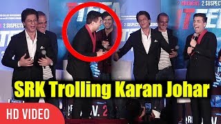 Shahrukh Khan Trolling Karan Johar  SRK Trolling Karan Johar  Ittefaq Movie Press Conference [upl. by Doloritas]