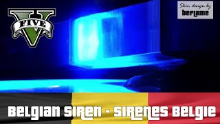 GTA 5  Belgian Police Siren  Sirenes Belgie [upl. by Shute]