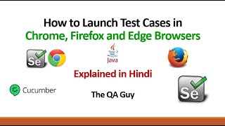 How To Run Selenium Test Cases in Different Browsers  Maven Project  Beginners Tutorial in Hindi [upl. by Dreddy]