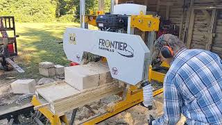 Shingle Jig on the Frontier OS27 Sawmill [upl. by Ttezzil]