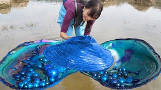 💜💎A Pearl Encounter Girls Riverbank Adventure Unlocks Secret of Giant GemLaden Mussel [upl. by Stanwin297]