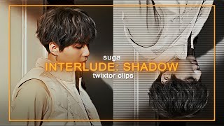 SUGA  interlude shadow comeback trailer twixtor clips 4K [upl. by Wachter]