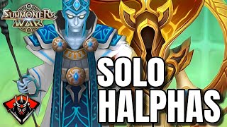 SUMMONERS WAR  Halphas SOLO Punishers Crypt B10 [upl. by Tilford300]