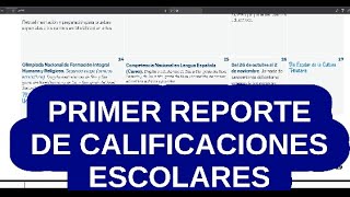 PRIMER REPORTE DE CALIFICACIONES ESCOLARES minerd adp [upl. by Otiv117]