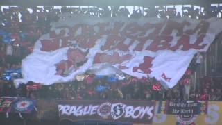 Sparta  Slavia derby 1342013 CHOREO kotle  cyklistika není fotbal [upl. by Ashby493]