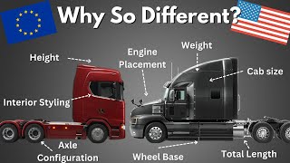 Why American and European Trucks Are So Different [upl. by Nahtonoj]