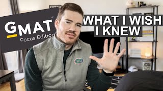 5 things I wish I knew before studying for the GMAT Focus Exam [upl. by Ayocat696]