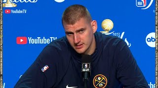 Nikola Jokic previews Game 3 FULL Interview  2023 NBA Finals Media Day [upl. by Reinhardt]