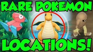 RARE POKEMON LOCATIONS In Pokemon Lets Go Pokemon Lets Go Pikachu Rare Pokemon Guide [upl. by Laenej]