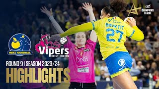 Metz Handball vs Vipers Kristiansand  Round 9  EHF Champions League Women 202324 [upl. by Adnaram451]