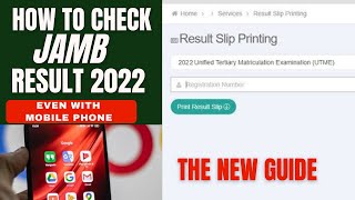 JAMB Result is Out online How to check and download jamb result 2022 [upl. by Inavihs]