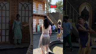 Akshara Singh ka new song BTS youtuber shooting shorts😛viral 🥲 [upl. by Odlaw]