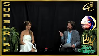 Jennifer Lawrence with Zach Galifanikis on Between 2 Ferns insults him Comedic Roasting [upl. by Iddet]