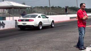 2012 AED Tuned Mustang 50 goes 1192  11942 at State Capitol Raceway 41512 [upl. by Etty]