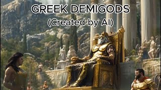 I asked AI to create the Greek Demigods ai midjourney greek mythology greece [upl. by Aisset273]