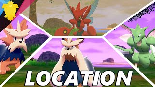 How to Catch Herdier Stoutland Scyther and Sizzor in Pokemon Sword and Shield Isle of Armor [upl. by Eetsirhc679]