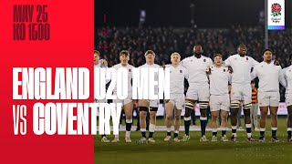 LIVE  Coventry v England U20 Men  Butts Park Arena [upl. by Alahc]