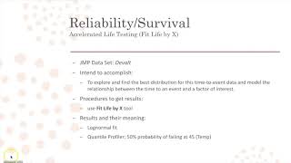 ReliabilitySurvival in JMP [upl. by Ahseki]