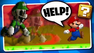 Mario but Creepy Luigi chases YOU  NSMBexe [upl. by Grounds]