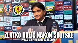 ZLATKO DALIĆ NAKON POBJEDE NAD ŠKOTSKOM  PRESS KONFERENCIJA [upl. by Nidia]