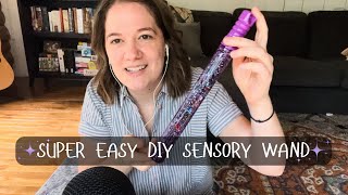 ASMR  DIY make a sensory wand with me [upl. by Aihsenat]