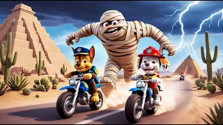 Paw Patrol Ultimate Rescue  MARSHALL Is Attacked By Mummy In Piramid Funny Story  Rainbow 3 [upl. by Lowery]