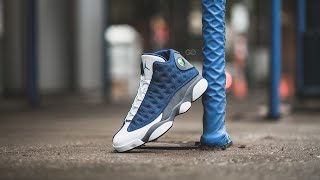 Air Jordan 13 Retro quotFlint Greyquot Review amp OnFeet [upl. by Yelsgnik]