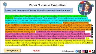 AQA Geography GCSE Paper 3  Prerelease 2024 9 Marker  Level 2 Model Answer [upl. by Melvin]