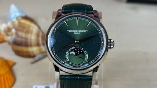 Frédérique Constant Manufacture Classic Moonphase Date Green [upl. by Trey892]