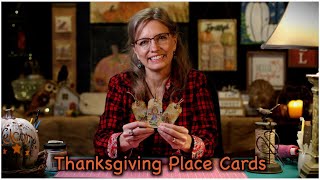 Thanksgiving Place Cards DIY [upl. by Elyac]