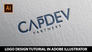 Logo Design Tutorial in Adobe Illustrator  Wordmark Logo [upl. by Dirrej]