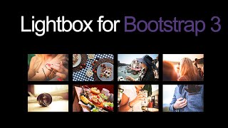 A simple lightbox gallery plugin for Bootstrap 3 [upl. by Wyatt]