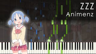 ZZZ  Nichijou ED  Animenz Piano Transcription [upl. by Pooh]