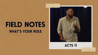 Whats your role  Acts 11 [upl. by Goodrow520]