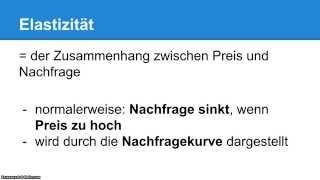 quotElastische Nachfragequot und quotunelastische Nachfragequot  Einfach erklärt [upl. by Lebezej]