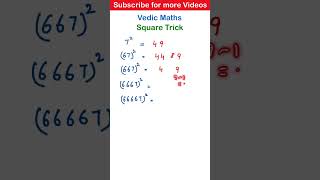 Vedic maths for fast calculations  Square Tricks  Vedic Maths full course [upl. by Zink150]