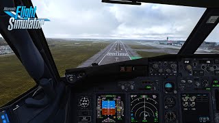 MSFS  The usual rainy and windy Manchester landing on VATSIM [upl. by Loreen828]