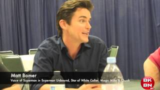 WonderCon 2013 Superman Unbound Movie Interview With Matt Bomer Voice of Superman [upl. by Nalehp]