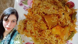 Aloo Ki Biryani Recipe  Aloo Ke Chawal  How To Make Aloo Ki Biryani  آلو کی بریانی [upl. by Eillo]