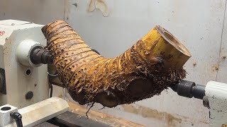 Woodworking NDT  The idea of ​​Turning Bamboo Roots into Works of art is truly Unique and Creative [upl. by Ryann]